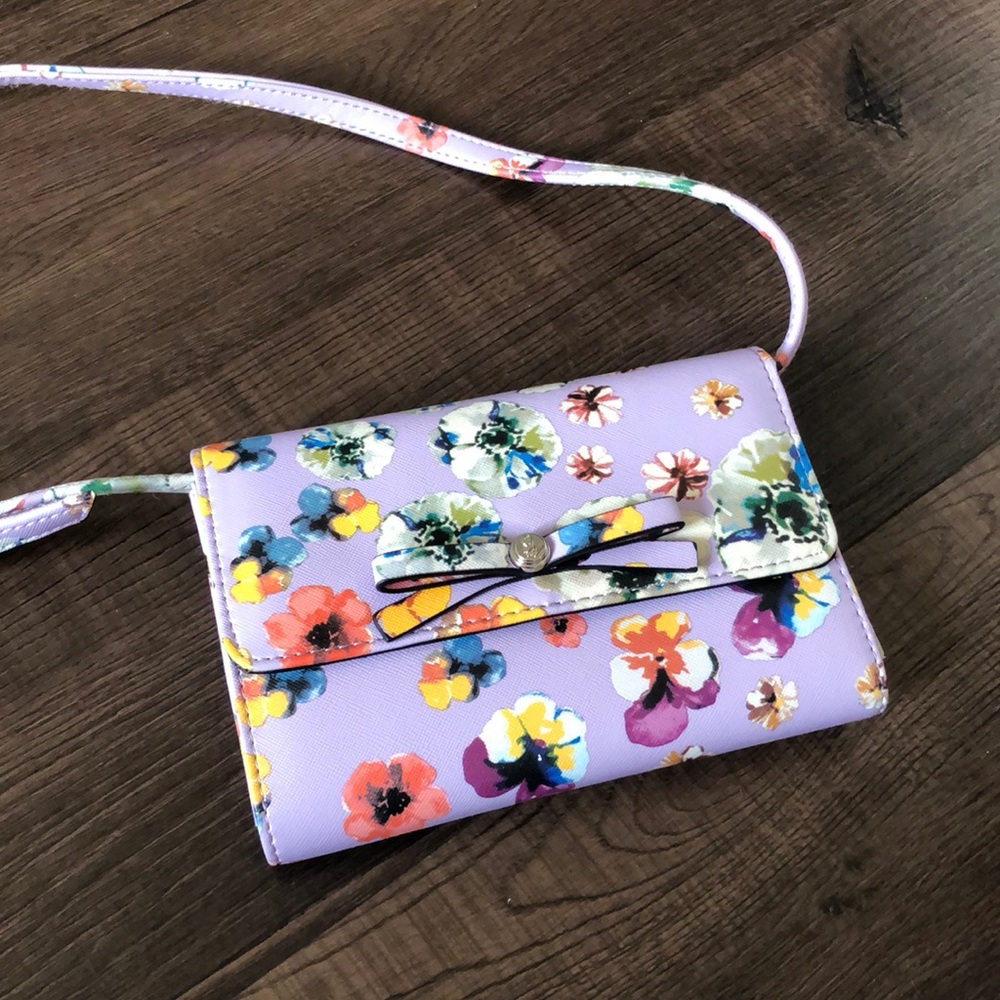 Vintage Leather Floral Crossbody
